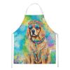Golden Retriever Hippie Dawg Apron Cooking Kitchen Server Baking Crafts Gardening for Adult Women Men, Unisex, Large, Multicolor