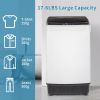 [Same Code: 77659644]Full-Automatic Washing Machine Top Load Portable Compact Laundry Washer Spin with Drain Pump
