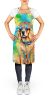 Golden Retriever Hippie Dawg Apron Cooking Kitchen Server Baking Crafts Gardening for Adult Women Men, Unisex, Large, Multicolor