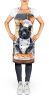Schipperke The Chef Apron Cooking Kitchen Server Baking Crafts Gardening for Adult Women Men, Unisex, Large, Multicolor