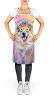 Great Pyrenees Hippie Dawg Apron Cooking Kitchen Server Baking Crafts Gardening for Adult Women Men, Unisex, Large, Multicolor