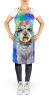 Schnauzer Hippie Dawg Apron Cooking Kitchen Server Baking Crafts Gardening for Adult Women Men, Unisex, Large, Multicolor
